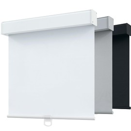 SHADEMOON Blackout Cordless Roller Shades for Windows,Free-Stop System Blind with Valance,Pull Down Room Darkening Indoor Shades,Thermal Insulated UV Blocking Fabric,Home Office(White,35" W x 72" H)