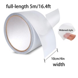 Anti Slip Transparent Anti Slip Tape, 4 inch by 16.4 feet, Non-Slip Traction Grip Tape to Tubs, Boats, Stairs, Clear, Soft, Comfortable for Bare feet(4" X 16.4') Widened Style