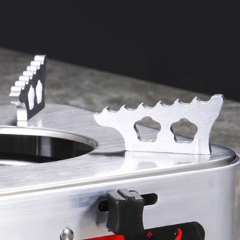 Square Camping Stove Fast Heating Adjust Fire Portable Alcohol Burner