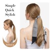 Ponytail Extensions, 40 cm Velcro Wrap Wavy Ponytail Extension Hairpiece
