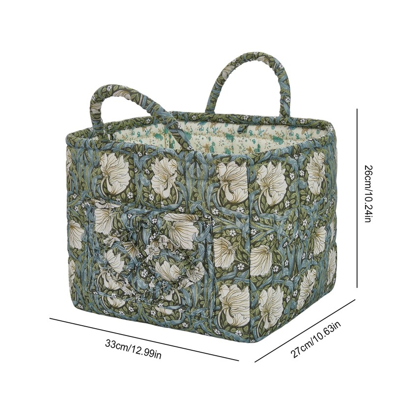 Car Storage Basket for Back Seat, Aesthetic Fabric Storage Basket