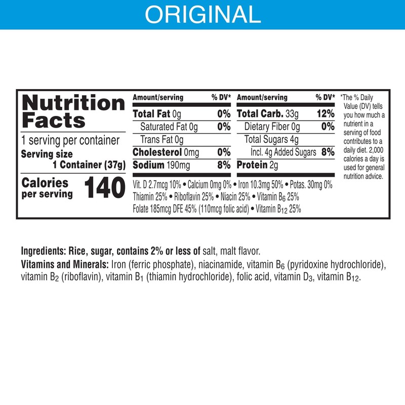 Kellogg's Rice Krispies Breakfast Cereal Cups, Kids Snacks, Cereal Cup