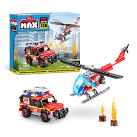 Max Build More City US-Series 218-Piece Brick Box Play Set Fire Station