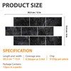 WALPLUS 12 Sheets Tile Stickers Glossy Removable Stick on Wall