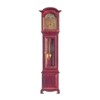 Dollhouse Miniature 1:12 Wooden Working Quartz Mahogany Grandfather Clock