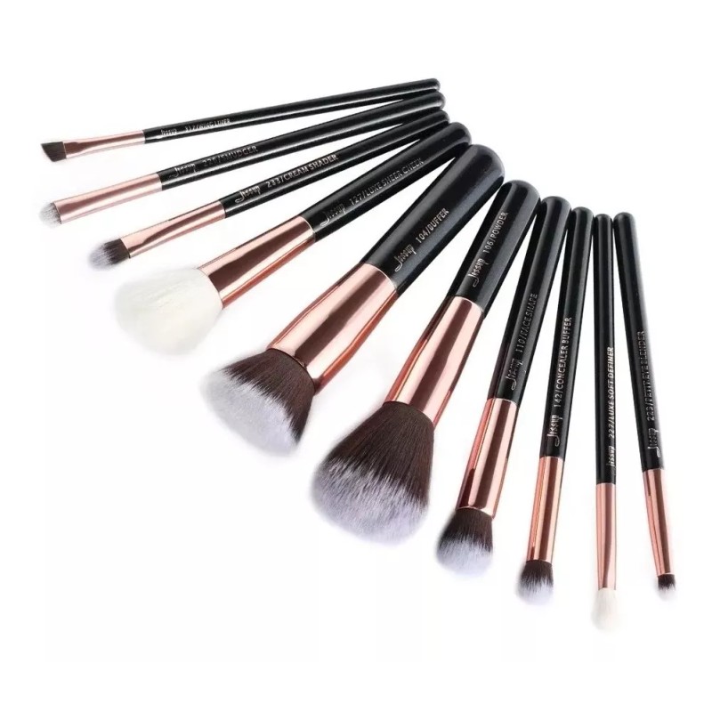 Jessup Set Brochas Maquillaje Profesional 10pz Jessup Originales