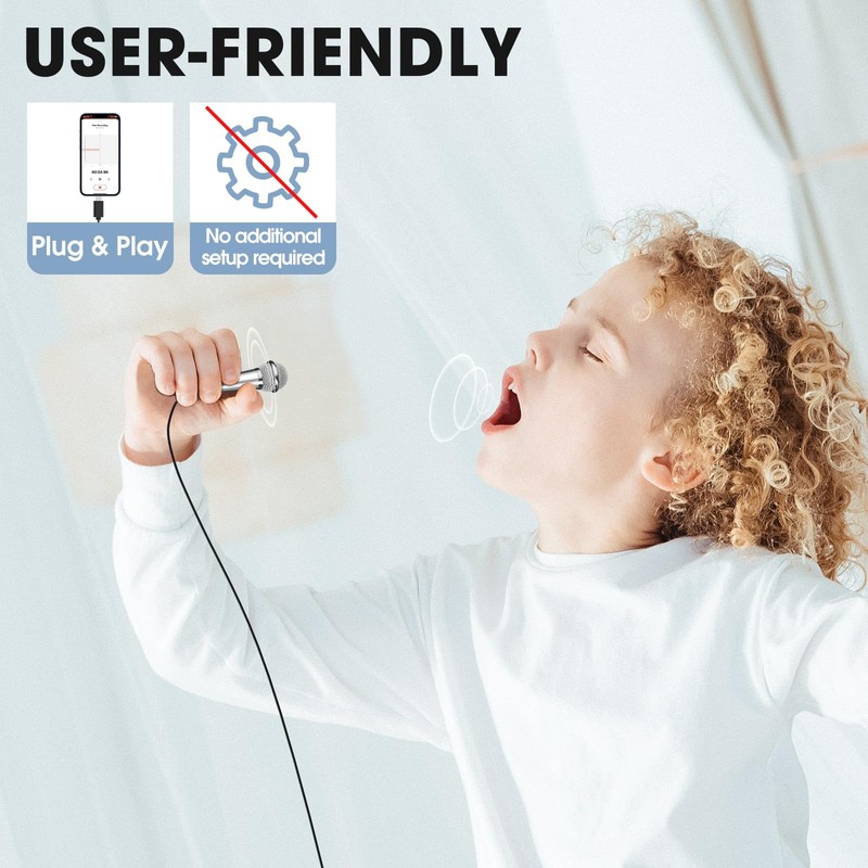 Mini Microphone for iPhone iPad Small ASMR Tiny Microphone for