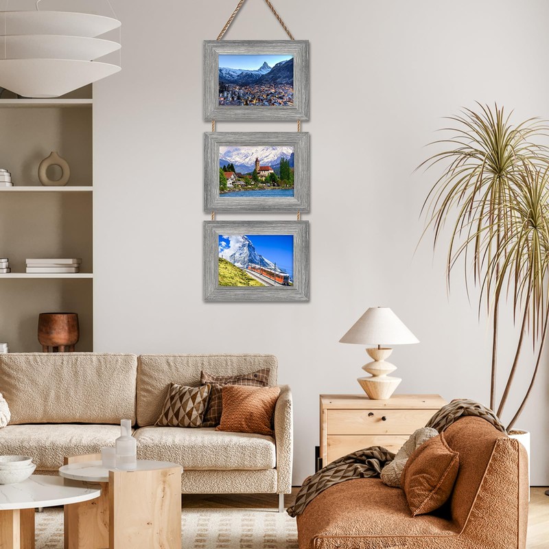 Rexllon 4x6 Picture Frames Collage Wall Decor, Wall Hanging Picture