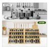 4 Tier Bamboo Spice Rack Organizer with 28 Spice Jars,