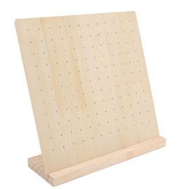 56 Holes Earring Holder, Large Capacity Earring Display Board with Wood Base, Earring Organizer Earring Stand, Jewelry Rack for Selling Retail Show Marketing Personal (66 Pairs)