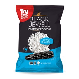 Black Jewell Simply Sea Salt Popped Popcorn, Gourmet Specialty Popcorn, 4.5 Ounces (Pack of 3)
