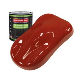 Restoration Shop - Scarlet Red Low VOC Urethane Basecoat Auto Paint - Quart Paint Color Only - Professional High Gloss Automotive, Car, Truck Refinish Coating