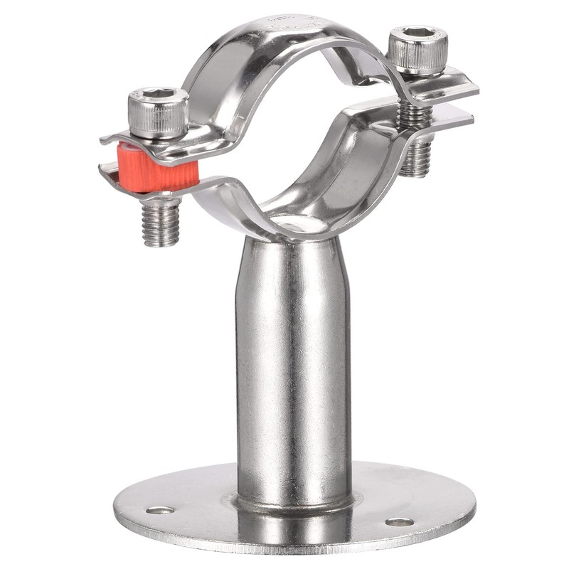 sourcing map Wall Mount Ceiling Mount Pipe Support, 304 Stainless