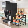 SOUJOY Coffee Syrup Rack Organizer, 9-12 Bottles Wine Holder Stand,