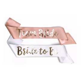 despedida de soltera, bride to be, despedida soltera, decoracion para fiestas, decoraciones para fiestas, fiesta 7 Bandas Variedad Colores Bride To Be/ Team Bride Despedida