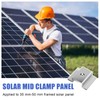 42 Pack Solar Panel Mid Clamps, Solar Panel Clamps Bulk,