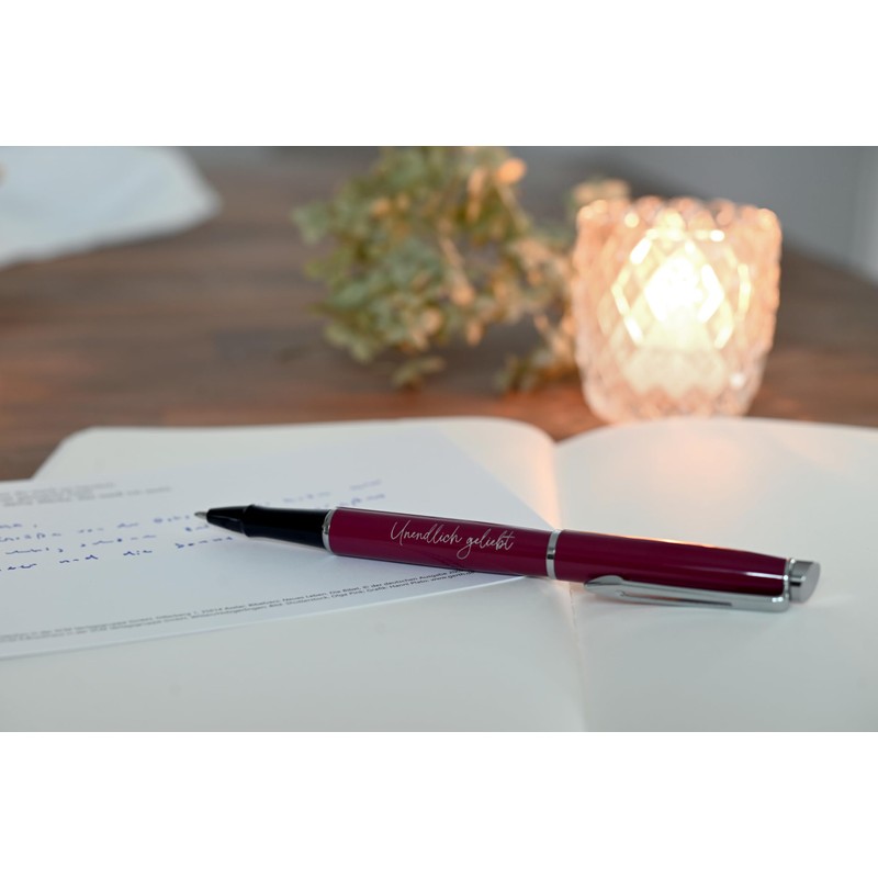 Gerth Medien Infinitely Loved Rollerball Pen (Bordeaux)