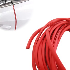 16FT (5M) Car Door Edge Protector, Universal U Shape Trim Molding Rubber Seal Protector with Fits Most Cars (Red)