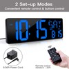 XREXS Large Digital Wall Clock with Remote Control, 16.5 Inch
