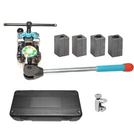 RQG Professional Brake Line Flaring Tool Kit, 45 Degree Single/Bubble/Double Flare Flaring Tool, 3/16" 1/4" 5/16" 3/8" Steel Aluminum Copper Tubing Flaring Tool