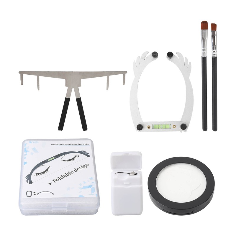 Eyebrow Ruler Mapping Kit Semi Permanent Stainless Steel Eyebrow Mapping