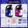 GRLELOU Epoxy Resin, 1 Gallon Crystal Clear Epoxy Resin Kit,