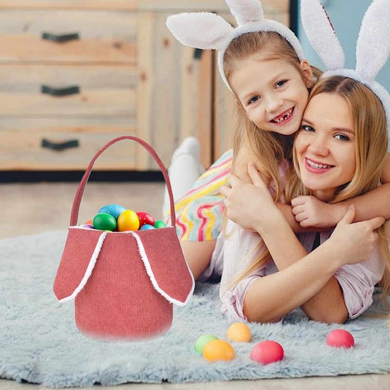 Long Ear Easter Buckets - Bunny Egg Hunt Easter Bucket