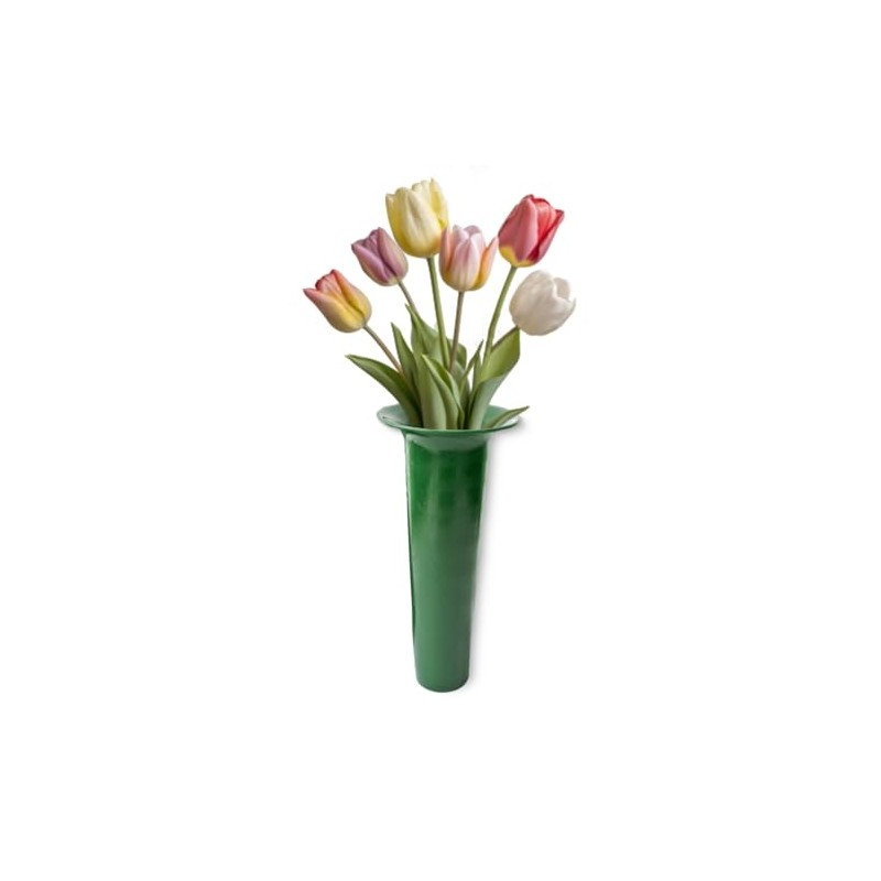 Plastic Grave Vase Insert with Edge as Frost-Proof Grave Decoration