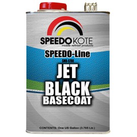 Speedokote Jet Black Basecoat for automotive base coat use , One Gallon SMR-9700