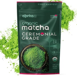 AprikaLife Organic Ceremonial Grade Matcha Powder - First Harvest