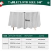 Aocoz Round Tablecloth 10 Pack 108 Inch White Tablecloths Washable