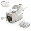deleyCON CAT8 Network Socket Flush-Mounted RJ45 Keystone 40 Gbps, 1