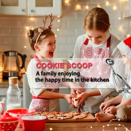 Cookie Scoop for Baking,Small Size 18/8 Stainless Steel Durable Cupcake Ice Cream Cookie Dough Scooper,2 Tsp