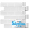 Art3d Peel and Stick Backsplash Tiles – 12"x12" White Washed