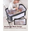 Larex Baby Bassinet, 3 in 1 Bassinets Bedside Sleeper for