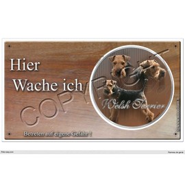 Panneau Dog or Plaque Welsh Terrier