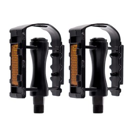 Yuknees Bicycle Pedals Road Bike,City Bike Pedals,Aluminum Alloy Durable Sealed Bearing Axle Bicycle Pedals For Universal Mountain Bike Road Bike Trekking Bike A Pair (Black),11.5x7.8 cm.