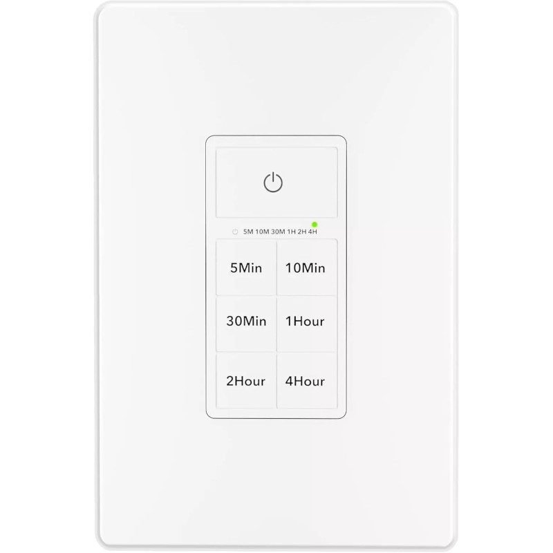 BN-LINK Countdown Timer Switch for Exhaust Fan, Bathroom Fan Light