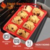 CAKETIME Mini Loaf Pans, Metal Reinforced Frame Silicone Mini Bread