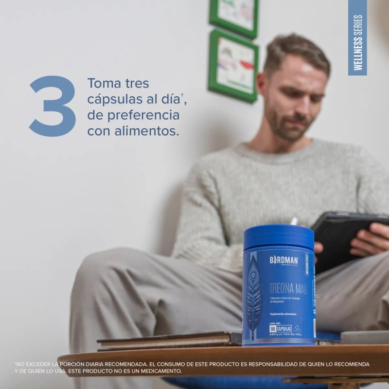Birdman Treonato de Magnesio 160 mg | Sin Aditivos |