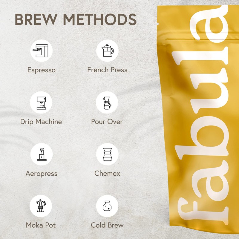 Fabula Coffee Decaf Dark Roast Whole Beans - Organic -