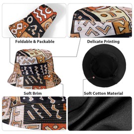 AYPOW Washed Cotton Reversible Packable Bucket Hat Women, UPF50+ Double Sided Wear Fisherman Cap Lightweight & Foldable Summer Sun Hats, Fashion Casual Ladies Girls Beach Hat for Daily Holidays Travel