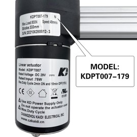 Linear Actuator Kaidi Model KDPT007-179 Power Recliner Lift Chairs Motor