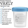 Specimen Cups with Leak Proof Screw on Lids - 4oz