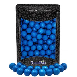 Fruidles Blueberry Smoothie Chewing Gum Balls Flavored Candy Buffet Treats, Machine Size Refills, Kosher Certified Parve, 1" Inch (Half-Pound)