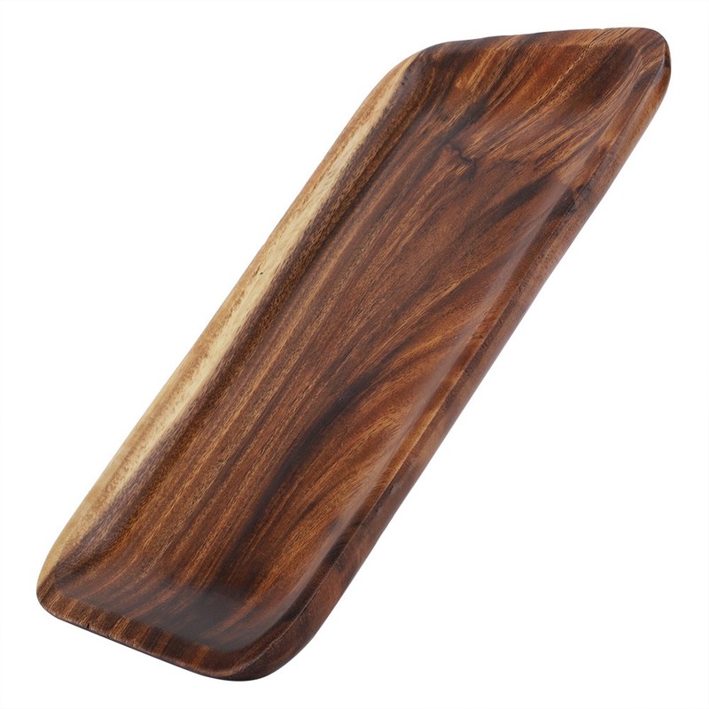 Elegant Sushi Tray Snacks Salad Desserts Wooden Serving Dish for