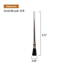 Vermeer Acid Brushes - 36-Count - 3/8" Boar Hair Acid Flux Brushes for Glue, Oil, Grease, Primer, Cleaning - Home & Industrial Use