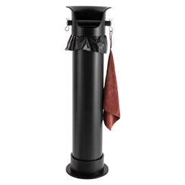 Knock Box for Coffee Grounds, Commercial Floor Standing Knock Box with Removable Base, Commercial Floor Type Coffee Knock Box For Cafes, Offices, Home Using (Black)