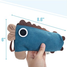 Mr. Pen- Standing Pencil Case, Animal Pencil Pouch, Blue Donkey, Kids Pencil Case for Kids, Stand Up Pencil Case, Cute Pencil Pouch for Girls and Boys, Pen Case, Pen Pouch, School Pencil Case Pouch