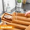Bellsal Silverware Organizer Kitchen Drawer Organizer Expandable Bamboo Utensil Holder